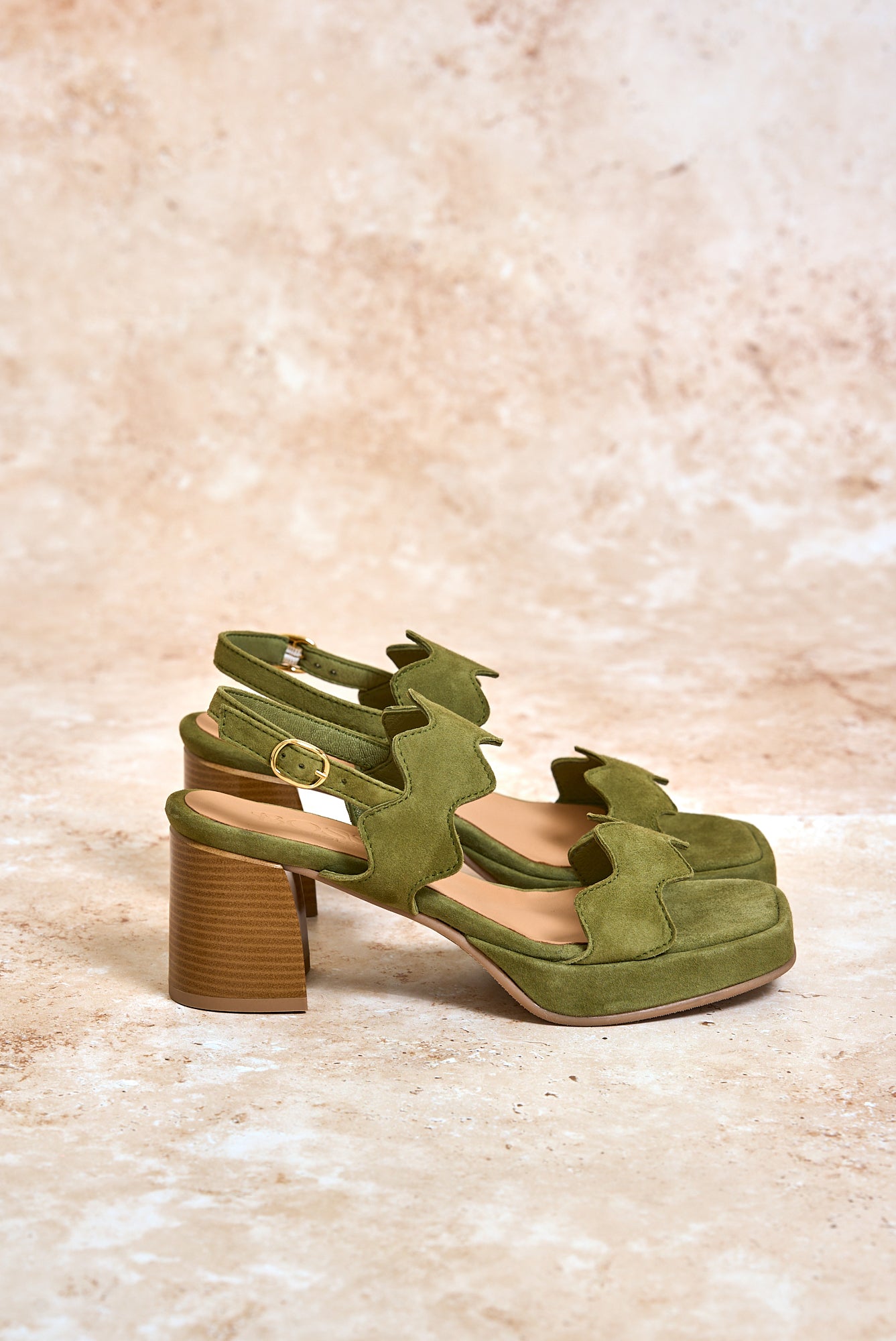 Wavy Heel Amazonia Green