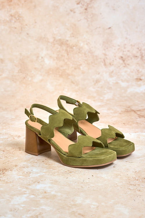 Wavy Heel Amazonia Green