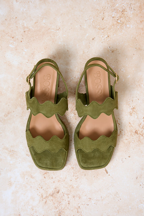 Wavy Heel Amazonia Green