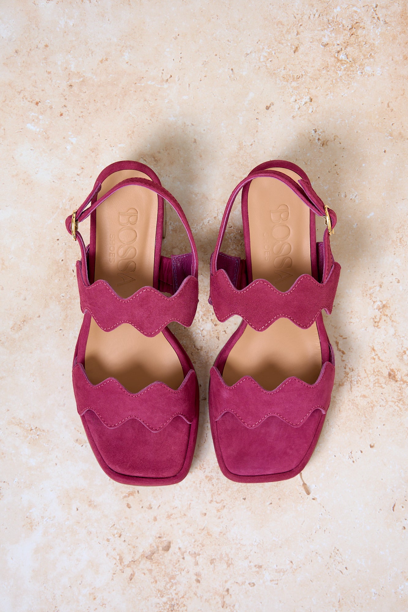 Wavy Heel Pink Guava
